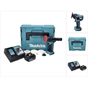 Makita DPV 300 RM1J accu schuurmachine 18 V 50 / 80 mm borstelloos + 1x oplaadbare accu 4.0 Ah + lader + Makpac