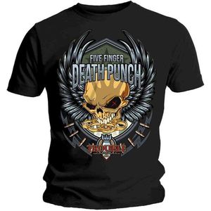 Five Finger Death Punch - Trouble Heren T-shirt - L - Zwart