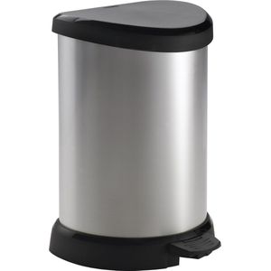 Curver Decobin Prullenbak - 15L - Metallic - Recycled Kunststof