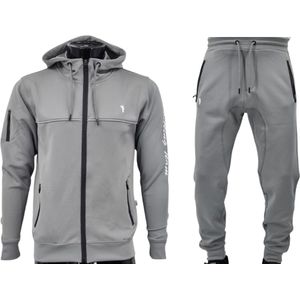 Hitman - Trainingspak Heren - Joggingpak Heren - Licht Grijs - Maat XL