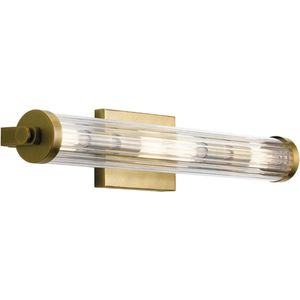 Kichler LED Wandlamp Azores | 4X E14 Max 40W | IP44 | Natural Brass