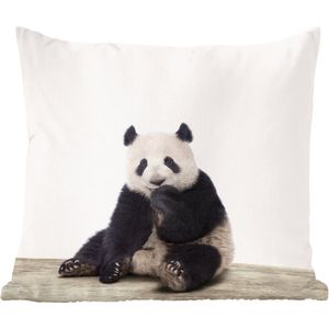 Sierkussens - Kussen - Panda dierenprint - 45x45 cm - Kussen van katoen