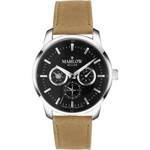 Marlow Miller chronograaf horloge met leren band