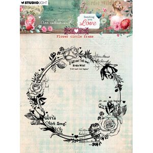 Clear stamp Flower circle frame - JMA Sending you love nr. 796