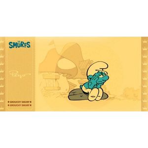 Gouden ticket - De smurfen - Verzamelitem - Moppersmurf - Verzamelkaart