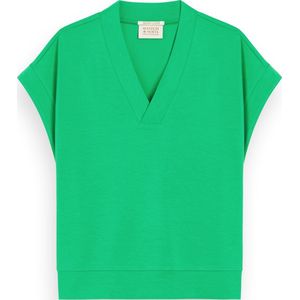 Scotch & Soda V-neck sleeveless modal sweatshirt Dames Trui - Maat M