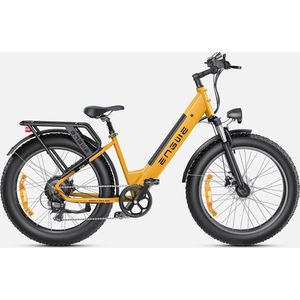 E26 Fatbike E-bike 250 Watt motorvermogen topsnelheid 25 km/u 26X4.0’’ banden kilometerstand 120 KM 7 versnellingen