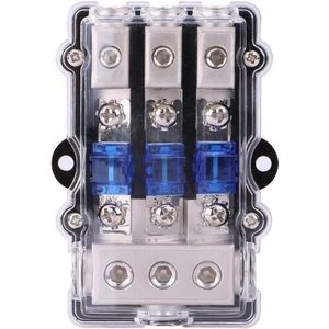 Mini ANL-zekeringhouder Universeel 60A Auto Voertuig Stereo Audio Power Zekeringkast Houder Blok 1 in 3 Manieren