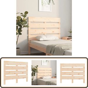 vidaXL Hoofdbord - 90x3x80 cm - Massief Grenenhout Hoofd Bord - Grenenhout Hoofdbord - Houten Hoofdeinde - Hoofdeinde - Bedroom Decor