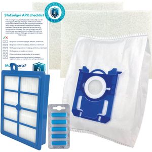 AEG 6000 serie stofzuiger-APK set (Animal 6000, Clean 6000, Hygienic 6000, Allergy 6000*) | Complete onderhoudsset met stofzuigerzakken (10 x), motorfilter (2 x), HEPA filter, geursticks (5 x), APK-checklist & APK-sticker | Multaparts® huismerk