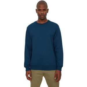 Trendyol Zwarte Regular Cut Sweatshirt Met Lange Mouwen Tmnaw20Sw0164