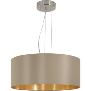 EGLO Maserlo Hanglamp - E27 - Ø 53 cm - Taupe/Goud