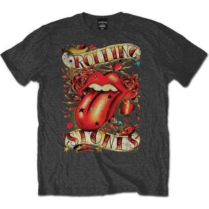 The Rolling Stones - Tongues & Stars Heren T-shirt - M - Bruin