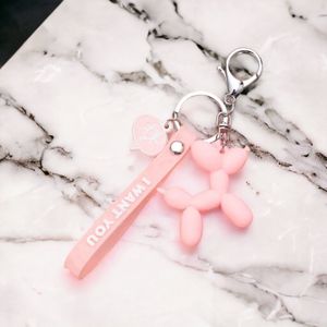 Sleutel Hanger Met Hondje Roze