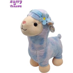 Happy Trendz® Kawaii Alpaca Lama Knuffel - Multikleurig, 42 cm Groot en Onweerstaanbaar Zacht - Perfect voor Knuffelen en Decoratie! - Cadeau - Gift - Premium