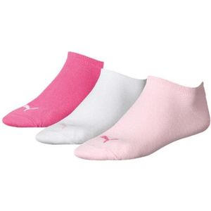 Puma Unisex Sneaker Plain (3-pack) - unisex enkelsokken - roze - Maat: 39-42