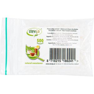 Stevia Zoetjes: navulverpakking - Zak stevia: 500 stuks