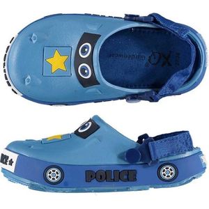 Xq Gardenwear Tuinklompen Politie Junior Rubber Blauw Mt 22-24