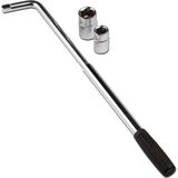 Dunlop Kruissleutel - uitschuifbaar tot 55cm - met 2 doppen maat 17/19 en 21/23