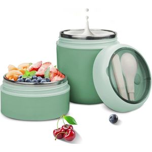 Muesli Cup to Go - 710 ml Lekvrije Yoghurtbeker met Lepel - Ideaal voor Ontbijt en Lunch