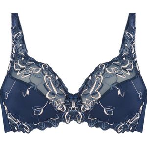 Hunkemöller Dames Lingerie Niet-voorgevormde beugel bh Diva - Blauw - maat B80