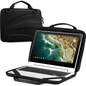 Laptoptas voor 11,6 inch HP Stream, 11,6 inch ChromeBook 11 G6 EE, 11,6 inch Lenovo IdeaPad Flex 3 Aktetas met harde schaal Schoudertassen met accessoiretas voor 11-11,6 inch Chromebook-laptop