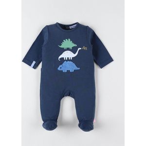 Noukie's - Pyjama - Jongens- Donker Blauw - Dino - 6 maand 68