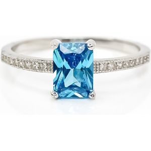 PROMETIDA / Ring met Steen / Ring Curacao / Turquoise / Ring Dames / cadeau dames / valentijnsdag cadeau dames / moederdag cadeau / maat 49 /5 / zie filmpje