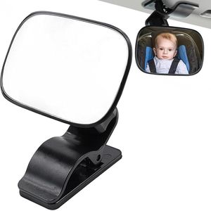 Achterbank babyspiegel - 360° verstelbare achteruitkijkspiegel voor baby's en kinderen met clip Baby-autospiegel