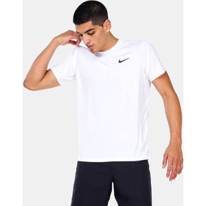 Nike Swim Nike Essential - Short sleeve hydroguard Heren Zwemshirt - White - Maat XL