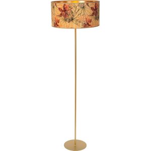 Lucide TANSELLE - Vloerlamp - Ø 40 cm - 1xE27 - Multicolor