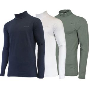 3-Pack Campri Skipully - Wintersportpully - Heren - Navy/White/Jungle green (644) - maat L