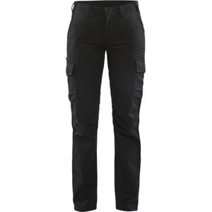 Blaklader Dames industrie werkbroek stretch 7144-1832 - Zwart - D21