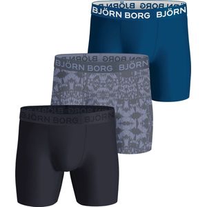 Bjorn Borg 3-pack heren boxershort - Performance - Combi - S - Blauw