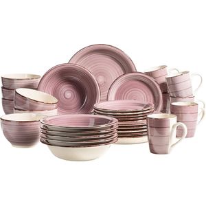 Luxe Servies - serviesset 6 personen - dinnerset - borden, schalen, mokken set - duurzaam - premium kwaliteit