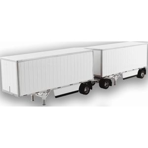 Oplegger set van 2 Trailers met  dolly (Extra Lang Vervoer) - 1:50 - Diecast Masters