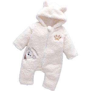 Budino Luxe Baby Romper Pyjama Onesie Dear Beer Dier - Wit - 12 mnd