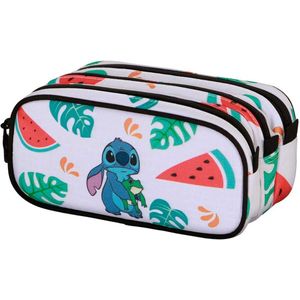 Karactermania - Disney - Lilo en Stitch Kikker - Trick FAN 2.2 - Pennetas - Potloden etui met dubbele rits - Pennenetui