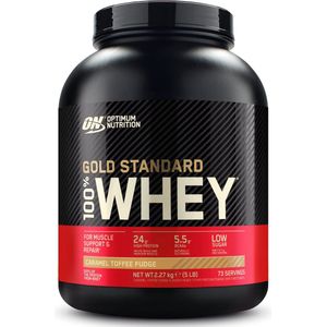 Optimum Nutrition Gold Standard 100% Whey Protein - Caramel Toffee Fudge - Proteine Poeder - Eiwitshake - 71 doseringen (2270 gram)