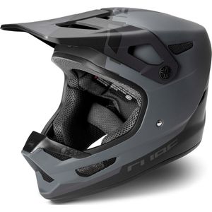 CUBE Helm Status x 100% - Downhill-helm - Ultralichte glasvezelschaal - Actief koelsysteem - XS - 53-54 cm - Zwart