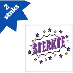 Akyol - sterkte brillendoekjes - Beterschap - motivatie - beterschap cadeau - kado - moeilijke tijd - 17,8 bij 17,8 cm - 2 stuks