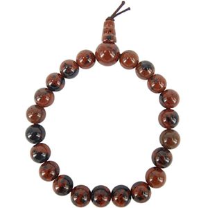 Ruben Robijn Obsidiaan mahonie powerbead armband