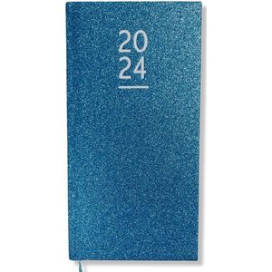 2024 Agenda - Glitter Pocket Weekagenda 7D/2P - Pocket Hardcover - 8x15,5cm