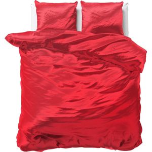 Sleeptime Beauty Skin Care Dekbedovertrek - Tweepersoons- 200x200/220 + 2 kussenslopen 60x70 - Rood