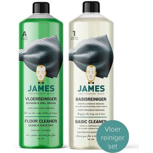 James Schoon & snel droog + Basis reiniger (2 x 1L)