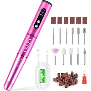 Draadloze Elektrische Nagelfrees 12-in-1 Manicure-Pedicureset voor Gelnagels en Acrylnagels