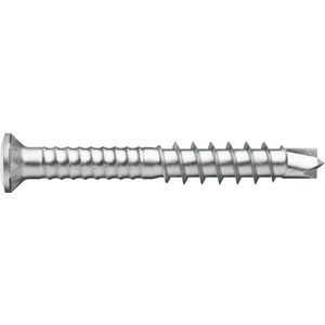 Wurth - ASSYplus 4 A2 SRCS terras DD kl vzk lenskop RW - ASSY®plus 4 A2 SRCS TERRACE terrasschroef A2 roestvast staal blank deeldraad verzonken lenskop - x 250 st - Interne aandrijving RW20