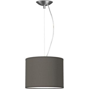 Home Sweet Home hanglamp Bling - verlichtingspendel Deluxe inclusief lampenkap - lampenkap 25/25/19cm - pendel lengte 100 cm - geschikt voor E27 LED lamp - antraciet