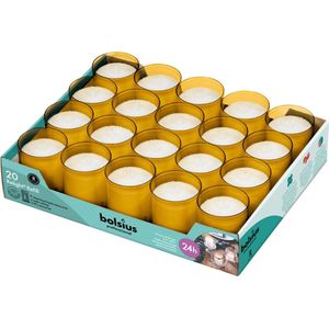 Bolsius - Horeca Relight - Navulling - 64/52 - 20 stuks per verpakking - Amber