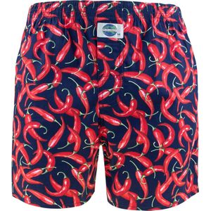 DEAL heren wijde boxershort peppers blauw 192264